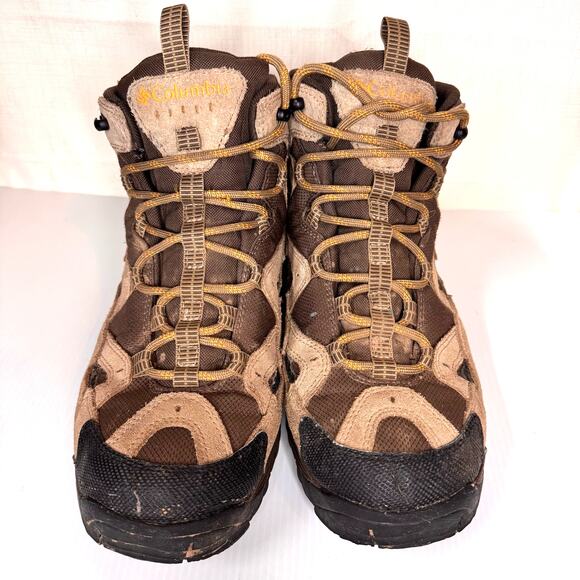 COLUMBIA Hiking Boots Mens 11 Coremic Brown Tan Outdoor Gorpcore Camping Granola - Picture 3 of 7